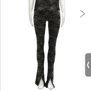 Norma Kamali Zebra Spat Legging Size XS